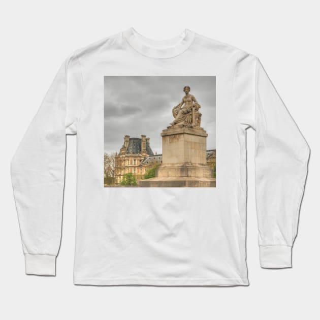 A Lady in Paris Long Sleeve T-Shirt by Michaelm43